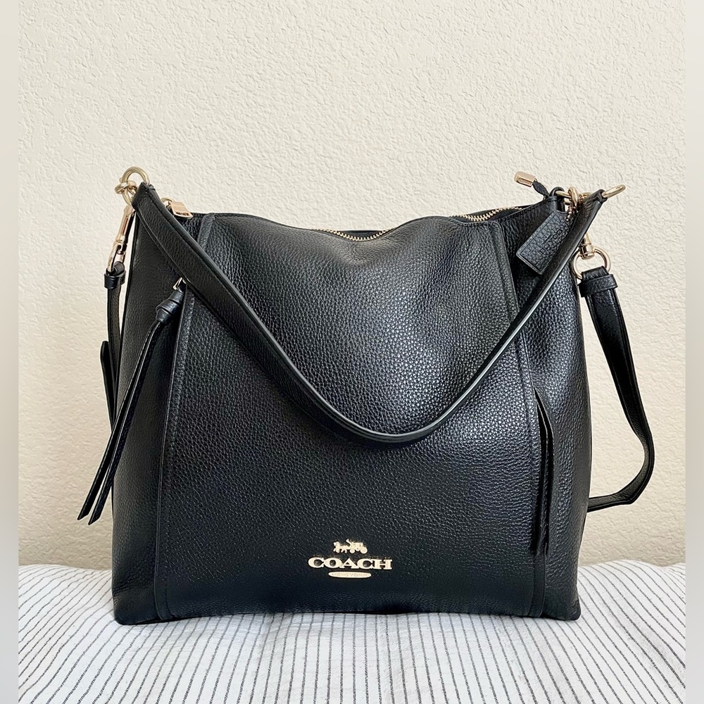 Coach Marlon Hobo Leather Tote Bag